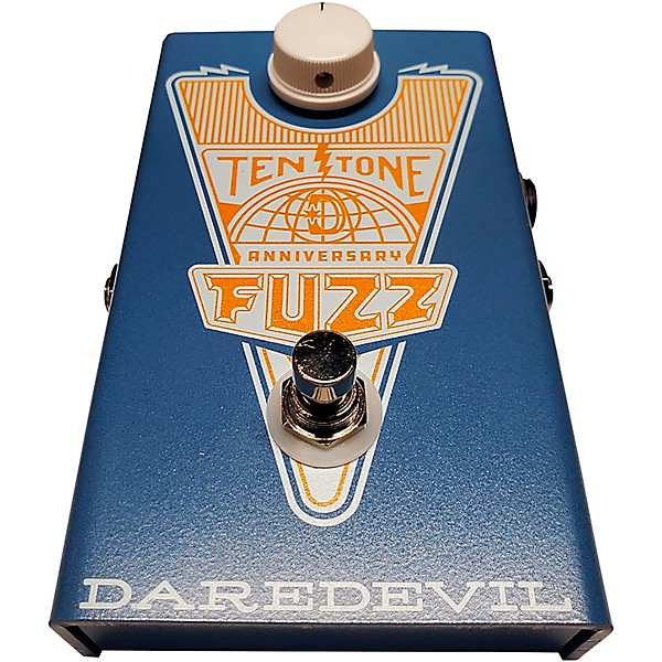 Daredevil Pedals Ten Tone Anniversary Fuzz Effects Pedal Blue
