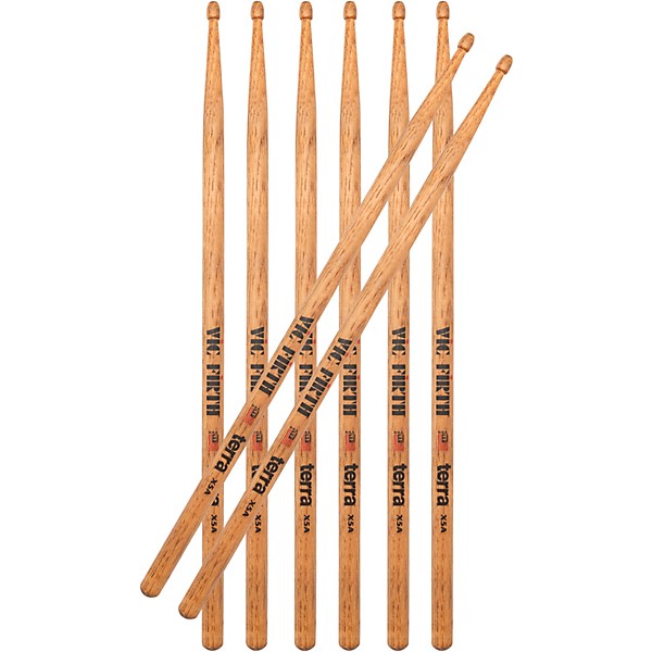 Vic Firth American Classic Terra Series Drum Sticks Value 4-Pack X5A Wood
