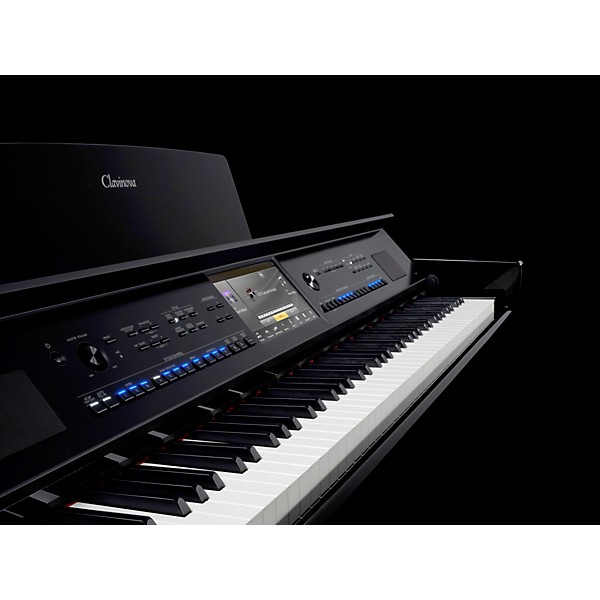 Yamaha Clavinova CVP-909 Digital Piano With Counterweight Keyboard and Bench Polished Ebony
