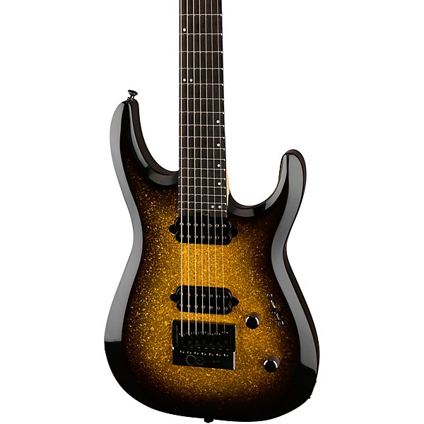 Jackson Pro Series Dinky DK Modern EverTune 7-String Electric Guitar Gold Sparkle