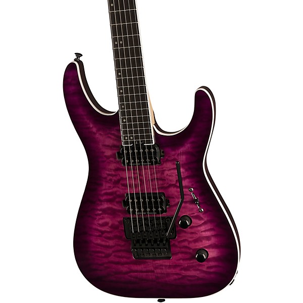 Jackson Pro Plus Series Dinky DKAQ Electric Guitar Transparent Purple Burst