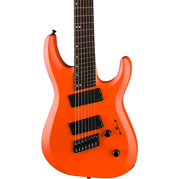 Open Box Jackson Pro Plus Dinky DK Modern HT7 MS 7-String Electric Guitar Level 2 Satin Orange Crush 197881004965