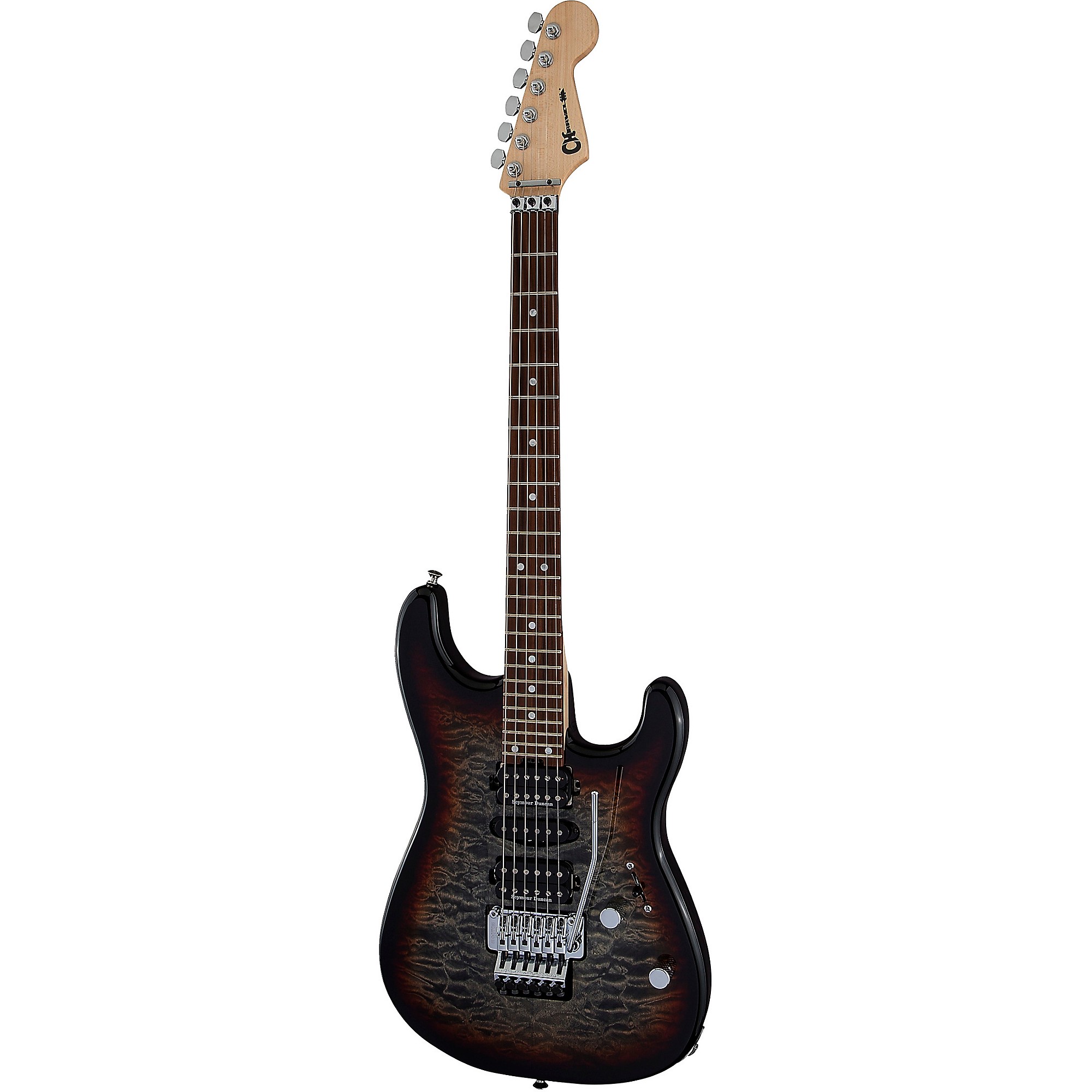 ギター Charvel DX-1 Trans Black Charvel Desolation DX-1 ST Soloist Electric Guitar