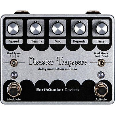 Earthquaker Devices Limited-Edition Disaster Transport Legacy Reissue Delay Effects Pedal Silver for sale