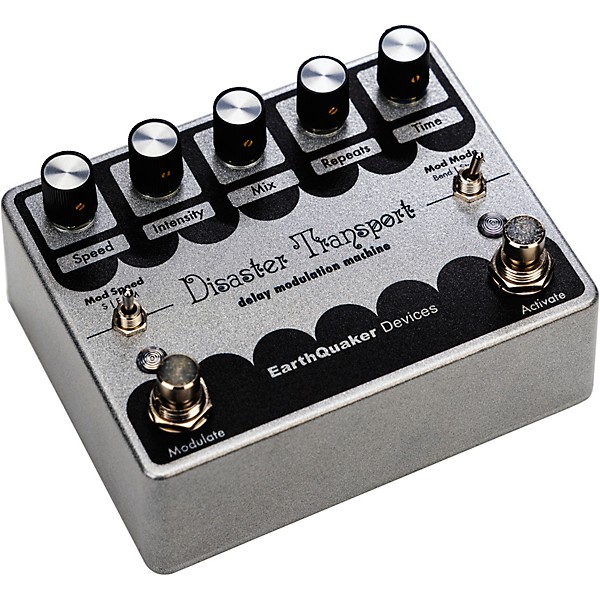 EarthQuaker Devices Limited-Edition Disaster Transport Legacy Reissue Delay Effects Pedal Silver
