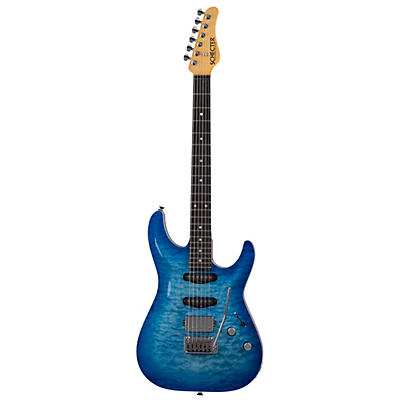 Schecter Guitar Research California Classic Electric Guitar Transparent Skyburst for sale