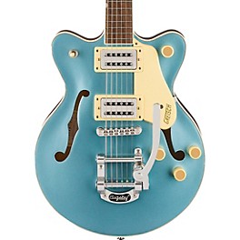 Gretsch Guitars G26... Gretsch Guitars G2655T Streamliner Center Block Jr. Double-Cut With Bigsby Electric Guitar Arctic Blue