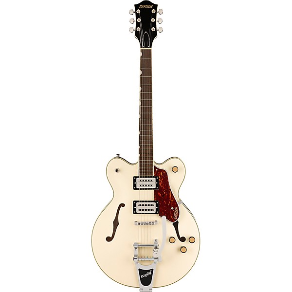 Gretsch Guitars G2622T Streamliner Center Block Double-Cut With Bigsby Electric Guitar Vintage White