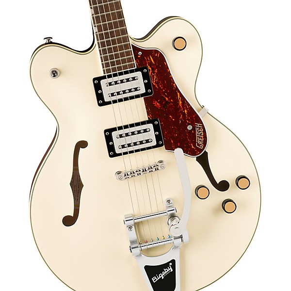 Gretsch Guitars G2622T Streamliner Center Block Double-Cut With Bigsby Electric Guitar Vintage White