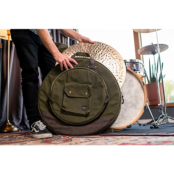 MEINL Waxed Canvas Cymbal Bag 22 in. Green