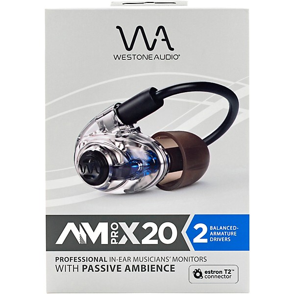 Westone Audio Westone Audio AMPRO X20 Dual Driver Musician IEM with Passive Ambience