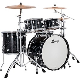 Ludwig NeuSonic 4-Piece Rapid Mod Shell Pack W... Ludwig NeuSonic 4-Piece Rapid Mod Shell Pack With 22" Bass Drum Ebony Pearl