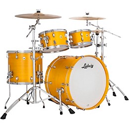 Ludwig NeuSonic 4-Piece Rapid Mod Shell Pack With 22" Bass Drum Satin Golden Slumbers