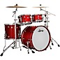 Ludwig NeuSonic 4-Piece Rapid Mod Shell Pack With 22" Bass Drum Satin Diablo Red thumbnail