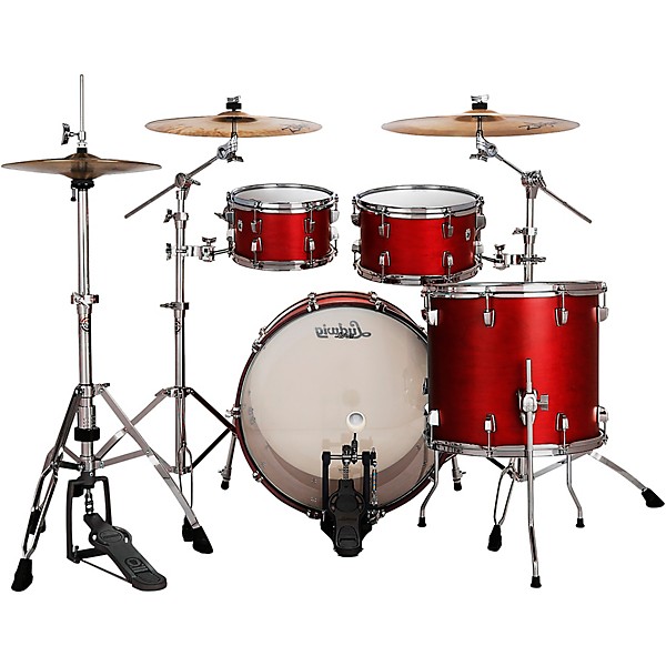 Ludwig NeuSonic 4-Piece Rapid Mod Shell Pack With 22" Bass Drum Satin Diablo Red