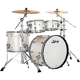 Ludwig NeuSonic 4-Piece Rapid Mod Shell Pack With 22" Bass Drum Silver Silk