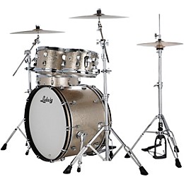 Ludwig NeuSonic 4-Piece Rapid Mod Shell Pack With 22" Bass Drum Titanium Super Sparkle