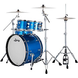 Ludwig NeuSonic 4-Piece Rapid Mod Shell Pack With 22" Bass Drum Blue Super Sparkle