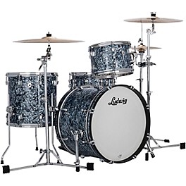 Ludwig NeuSonic 3-Piece Downbeat Shell Pac... Ludwig NeuSonic 3-Piece Downbeat Shell Pack With 20" Bass Drum Satin Blue Pearl