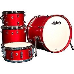 Ludwig NeuSonic 3-Piece Downbeat Shell Pack With 20" Bass Drum Satin Diablo Red