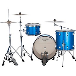 Ludwig NeuSonic 3-Piece Downbeat Shell Pack With 20" Bass Drum Blue Super Sparkle