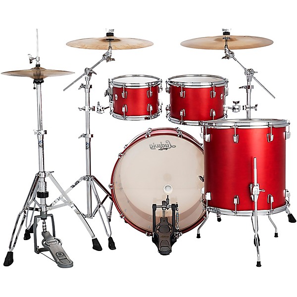 Ludwig NeuSonic 4-Piece Mod 2 Shell Pack With 22" Bass Drum Satin Diablo Red