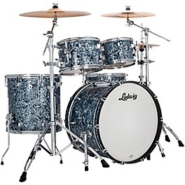 Ludwig NeuSonic 4-Piece Mod 2 Shell Pack With... Ludwig NeuSonic 4-Piece Mod 2 Shell Pack With 22" Bass Drum Satin Blue Pearl