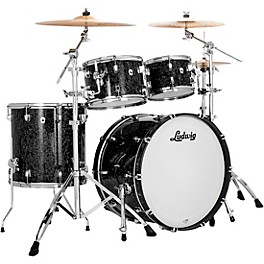 Ludwig NeuSonic 4-Piece Mod 2 Shell Pack With 22" ... Ludwig NeuSonic 4-Piece Mod 2 Shell Pack With 22" Bass Drum Ebony Pearl