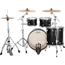 Ludwig NeuSonic 4-Piece Mod 2 Shell Pack With 22" Bass Drum Ebony Pearl