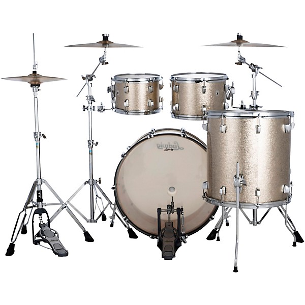 Ludwig NeuSonic 4-Piece Mod 2 Shell Pack With 22" Bass Drum Titanium Super Sparkle