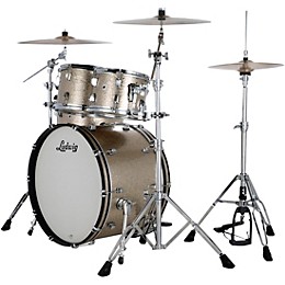 Ludwig NeuSonic 4-Piece Mod 2 Shell Pack With 22" Bass Drum Titanium Super Sparkle