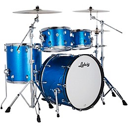 Ludwig NeuSonic 4-Piece Mod 2 Shell Pack With 22" Bass Drum Blue Super Sparkle