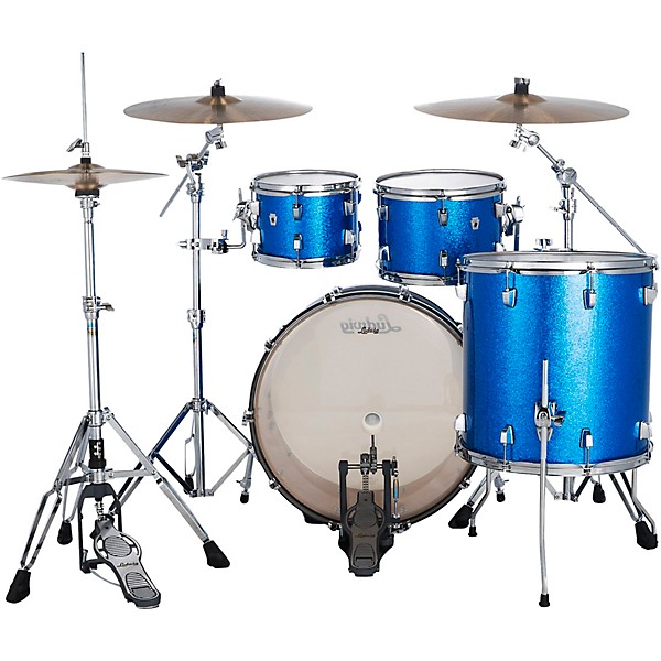 Ludwig NeuSonic 4-Piece Mod 2 Shell Pack With 22" Bass Drum Blue Super Sparkle