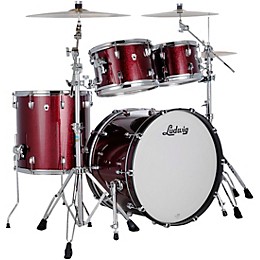 Ludwig NeuSonic 4-Piece Mod 2 Shell Pack With 22" Bass Drum Merlot Super Sparkle