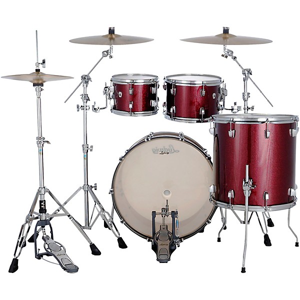 Ludwig NeuSonic 4-Piece Mod 2 Shell Pack With 22" Bass Drum Merlot Super Sparkle