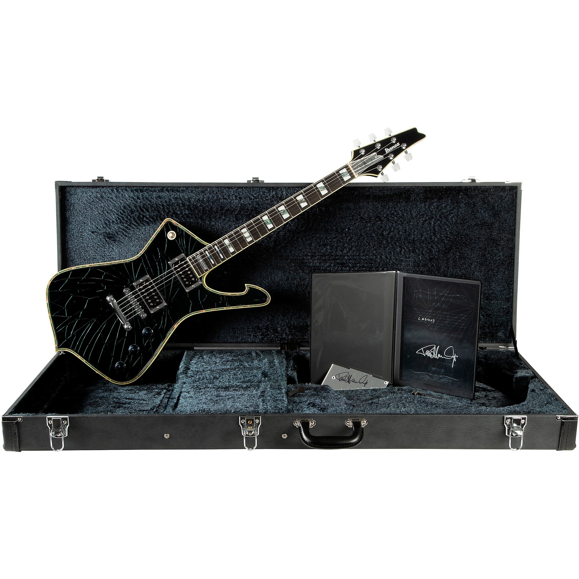 Platinum Ibanez Paul Stanley Signature Electric Guitar Cracked