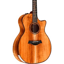 Taylor Custom All-AA Hawaiian Koa Grand Auditorium Acoustic-Electric Guitar Natural