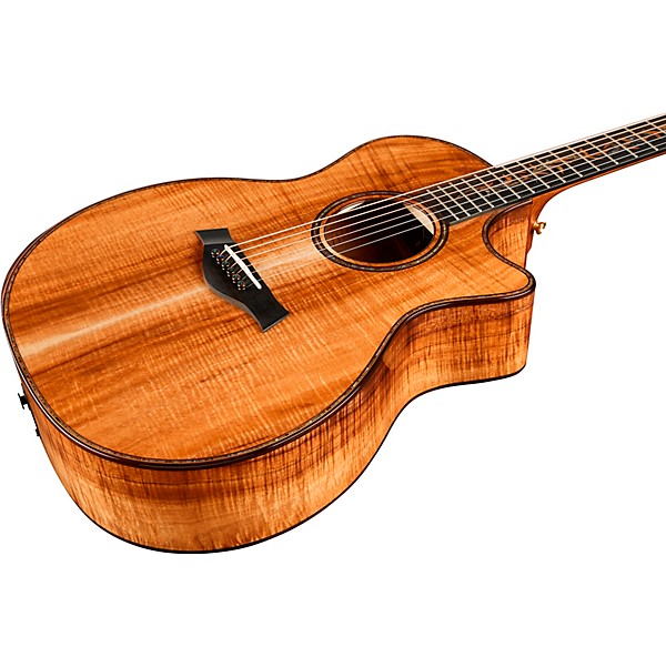 Taylor Custom All-AA Hawaiian Koa Grand Auditorium Acoustic-Electric Guitar Natural