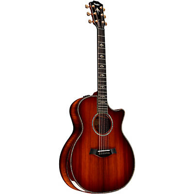 Taylor Custom Redwood-Master Grade Koa Grand Auditorium Acoustic-Electric Guitar Shaded Edge Burst for sale
