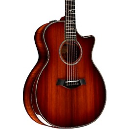 Taylor Custom Redwood-Master Grade Koa Grand Auditorium Acoustic-Electric Guitar Shaded Edge Burst