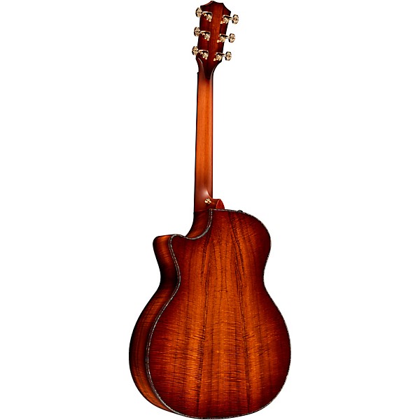 Taylor Custom Redwood-Master Grade Koa Grand Auditorium Acoustic-Electric Guitar Shaded Edge Burst