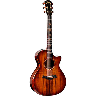 Taylor Custom All-Figured Hawaiian Koa Grand Concert Acoustic-Electric Guitar Shaded Edge Burst for sale