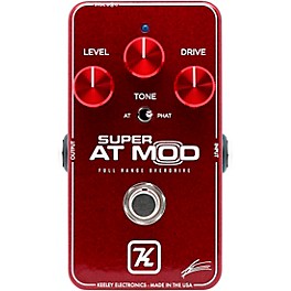 Keeley Super AT Mod Overdrive Effects Pedal Red