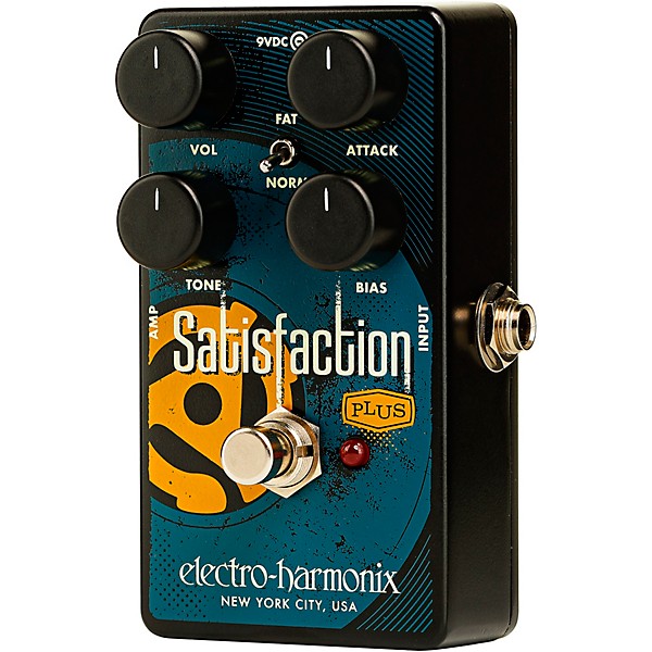 Electro-Harmonix Satisfaction Plus Fuzz Effects Pedal Black and Blue