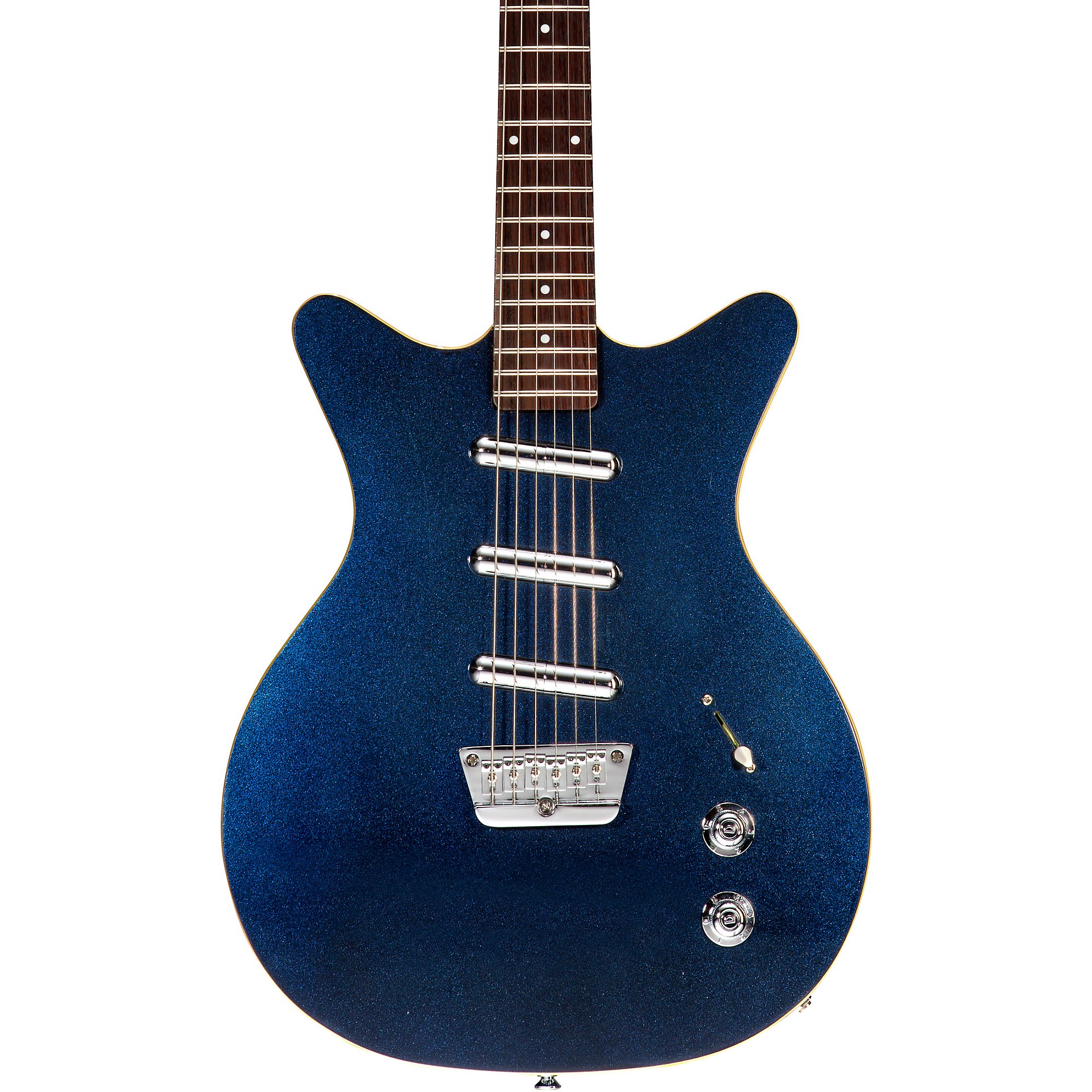 Danelectro '59 Triple Divine Electric Guitar Blue Metallic