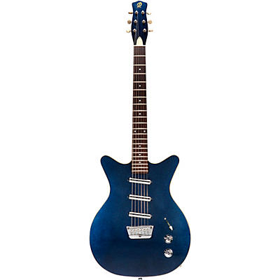 Danelectro 59 Triple Divine Electric Guitar Blue Metallic for sale