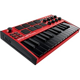 Akai Professional MPC ONE+ Standalone Production Center With MPK mini mk3 and Headphones Red