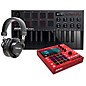 Akai Professional MPC ONE+ Standalone Production Center With MPK mini mk3 and Headphones Black on Black thumbnail