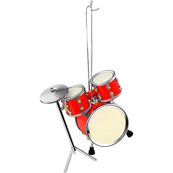 BROADWAY GIFTS Red Drum Set Ornament 3" - Red