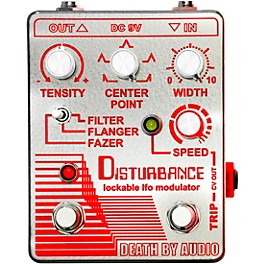 Open Box Death by Audio Disturbance Lockable LFO Modulator Filter, Flanger, Fazer Effects Pedal Level 1 Mirrored Chrome an...